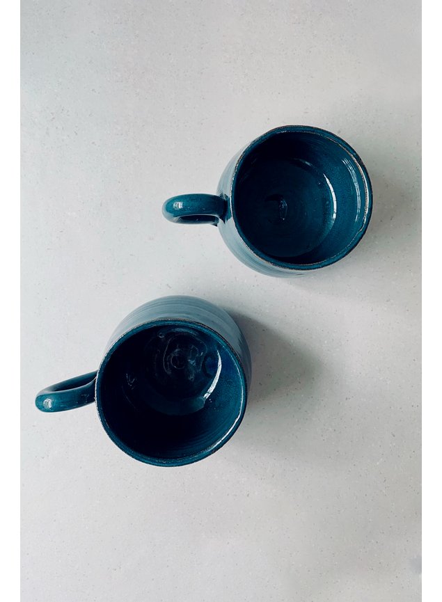 xicara cafezao 250ml ceramica artesanal azul2