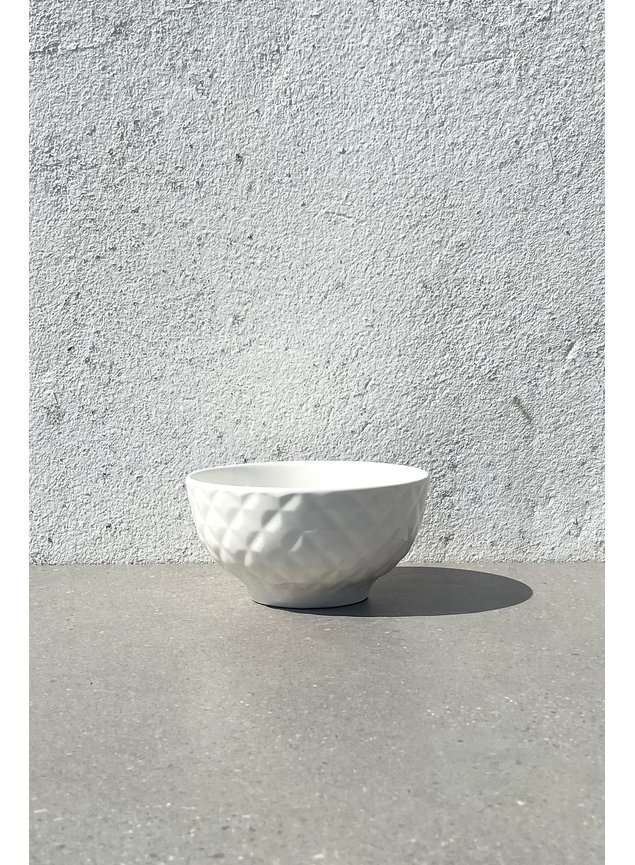bowl quadriculado de porcelana branco 380ml1