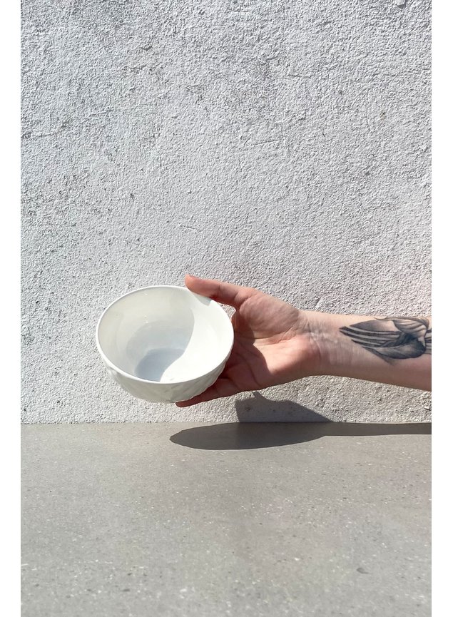bowl quadriculado de porcelana branco 380ml2