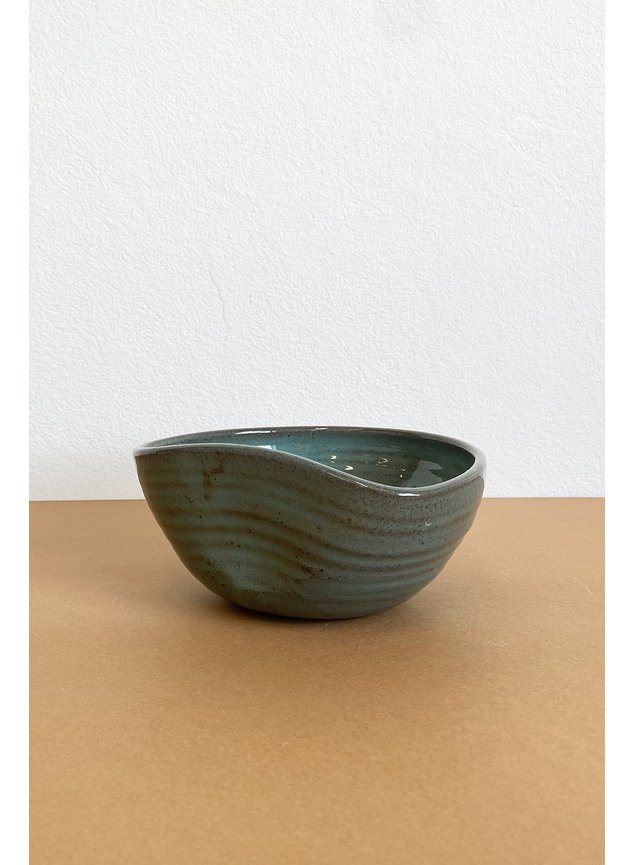 bowl organico ceramica artesanal verde1