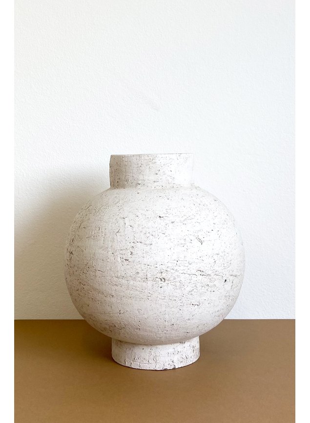 vaso de cimento texturizado bola grande1